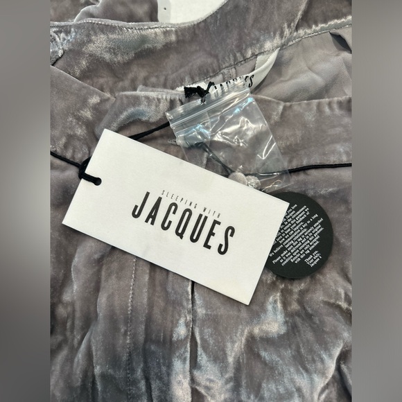 Sleeping With Jacques Julia Matching Bralette And Shorts Pajama Set NWT Platinum - Picture 6 of 7